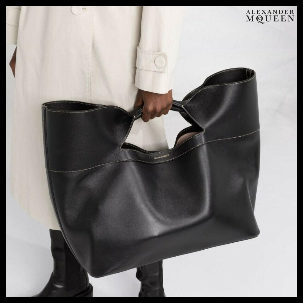 【Alexander Mcqueen】Bow Large Tote Bag Black