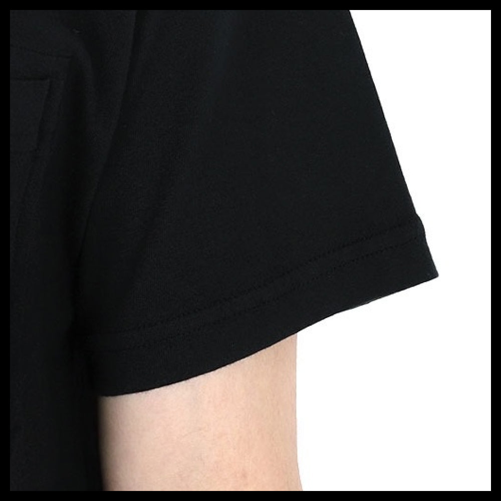 【STONE ISLAND】Logo Patch Fissato Jersey T-Shirt Black
