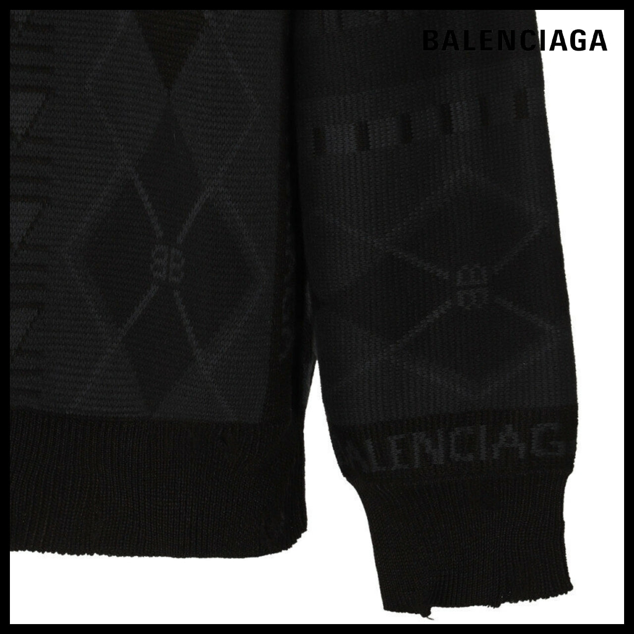 【BALENCIAGA】Jacquard Sweater
