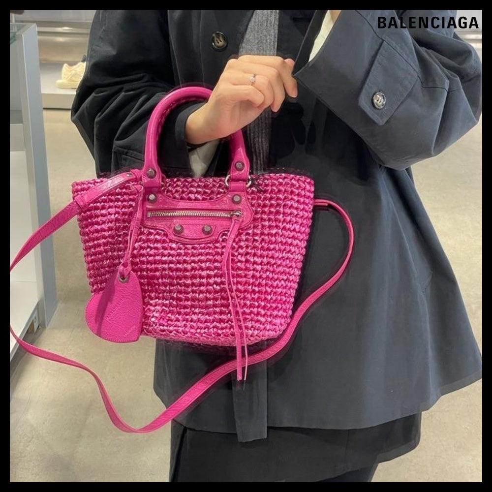 【BALENCIAGA】Le Cagole Small Panier Pink