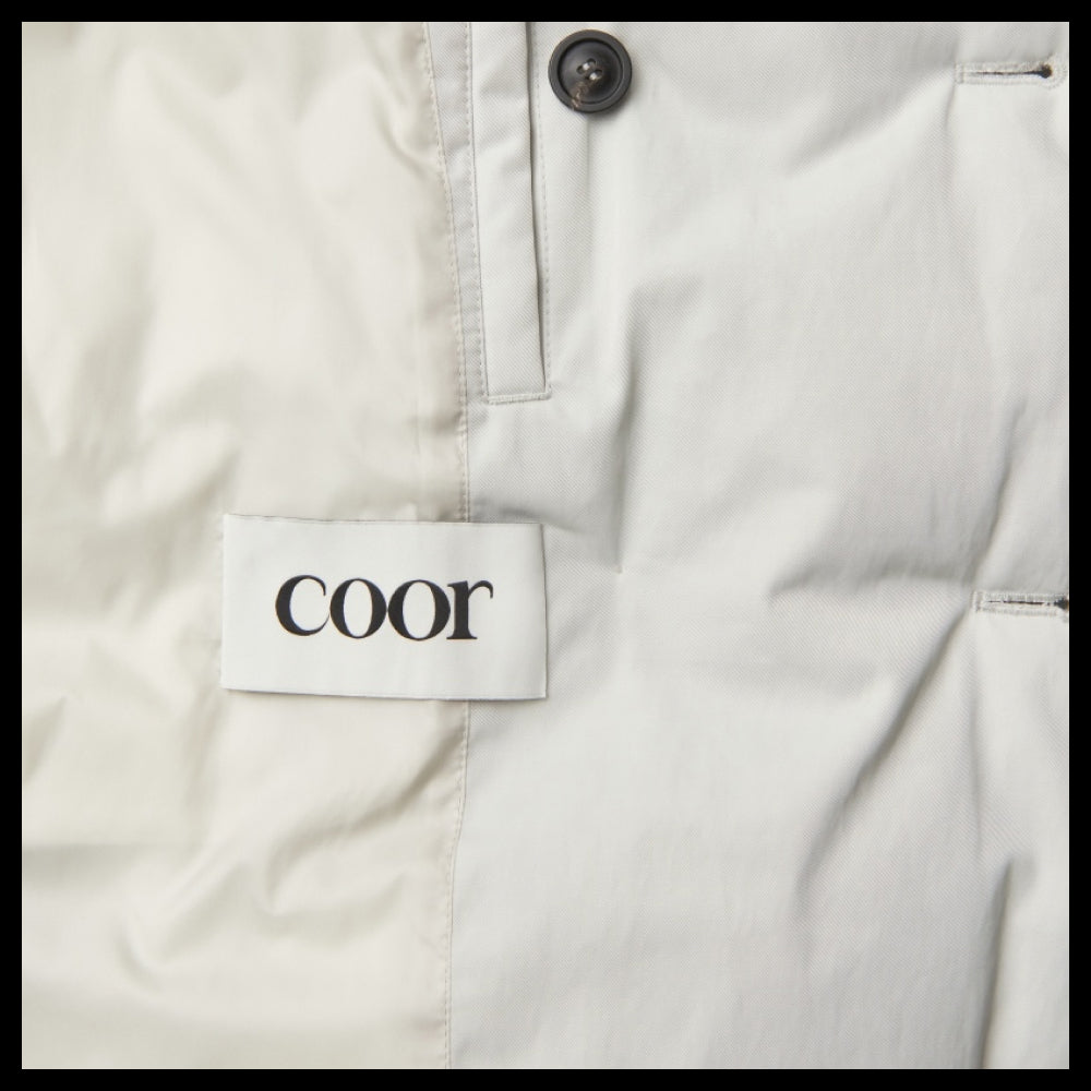 【COOR】PADDED PUFFER COAT LIGHT BEIGE
