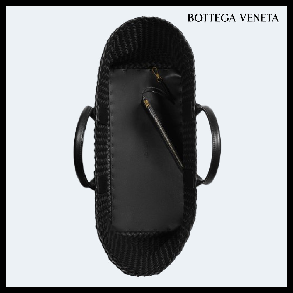 ◆BOTTEGA VENETA◆LARGE CABAT TOTE BAG BLACK