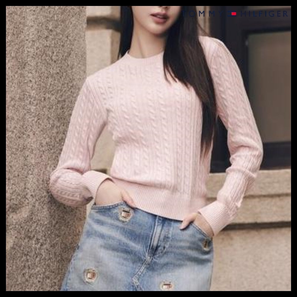 【Tommy Hilfiger】ケーブル エッセンシャル セーター 4カラーズ