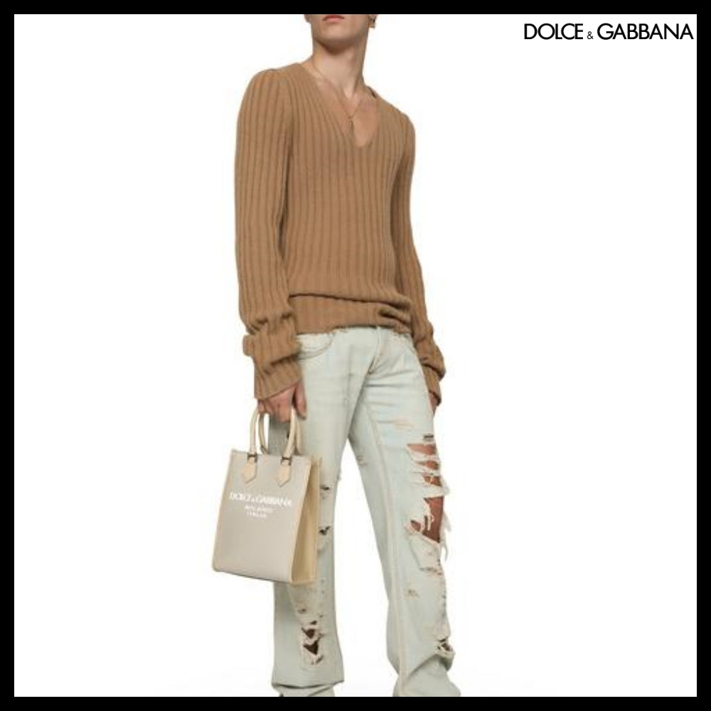 【Dolce&Gabbana】SMALL NYLON BAG RUBBERIZED LOGO