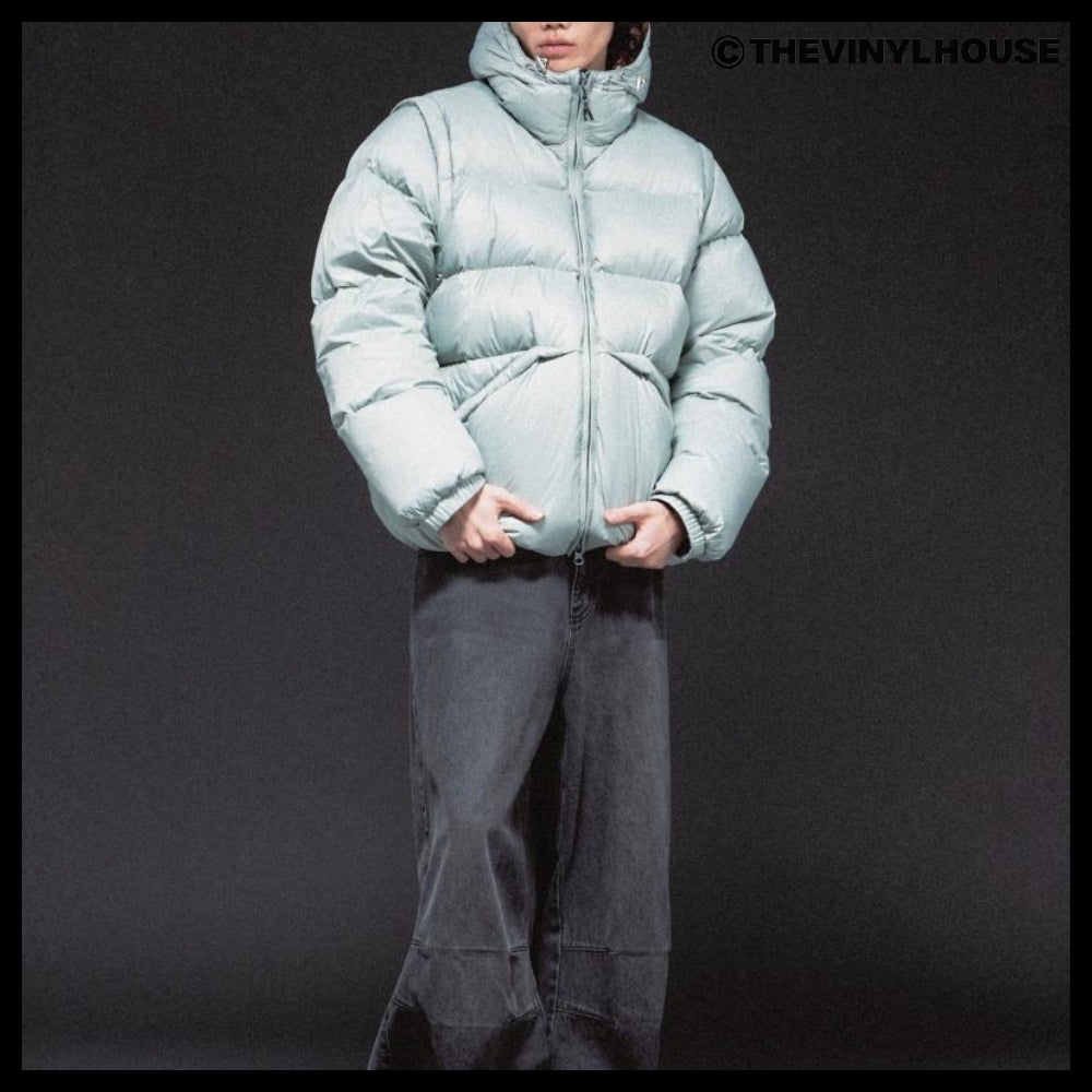 【THEVINYLHOUSE】Reversible padded jacket (3 colors)