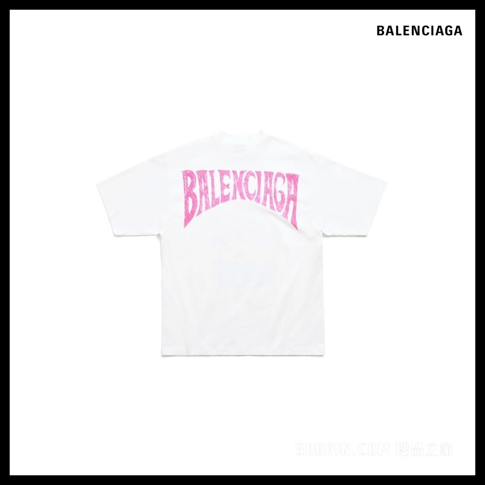 【BALENCIAGA】Paris Tropical Medium Fit T-Shirt 764235