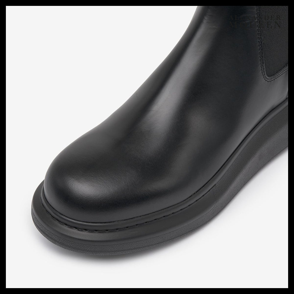 【Alexander Mcqueen】Men’s Hybrid Chelsea Boots Black