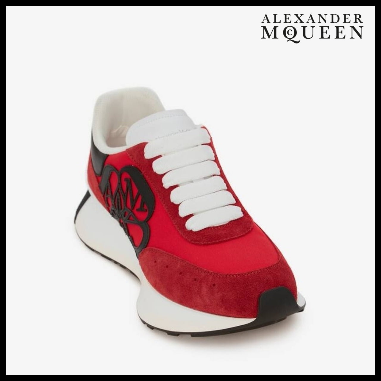 【Alexander Mcqueen】Sprint Runner Lust Red