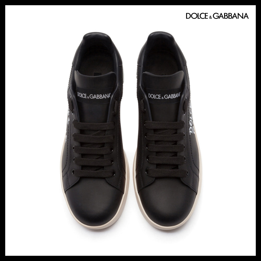 【Dolce & Gabbana】PORTOFINO SNEAKERS IN NAPPA CALFSKIN WITH