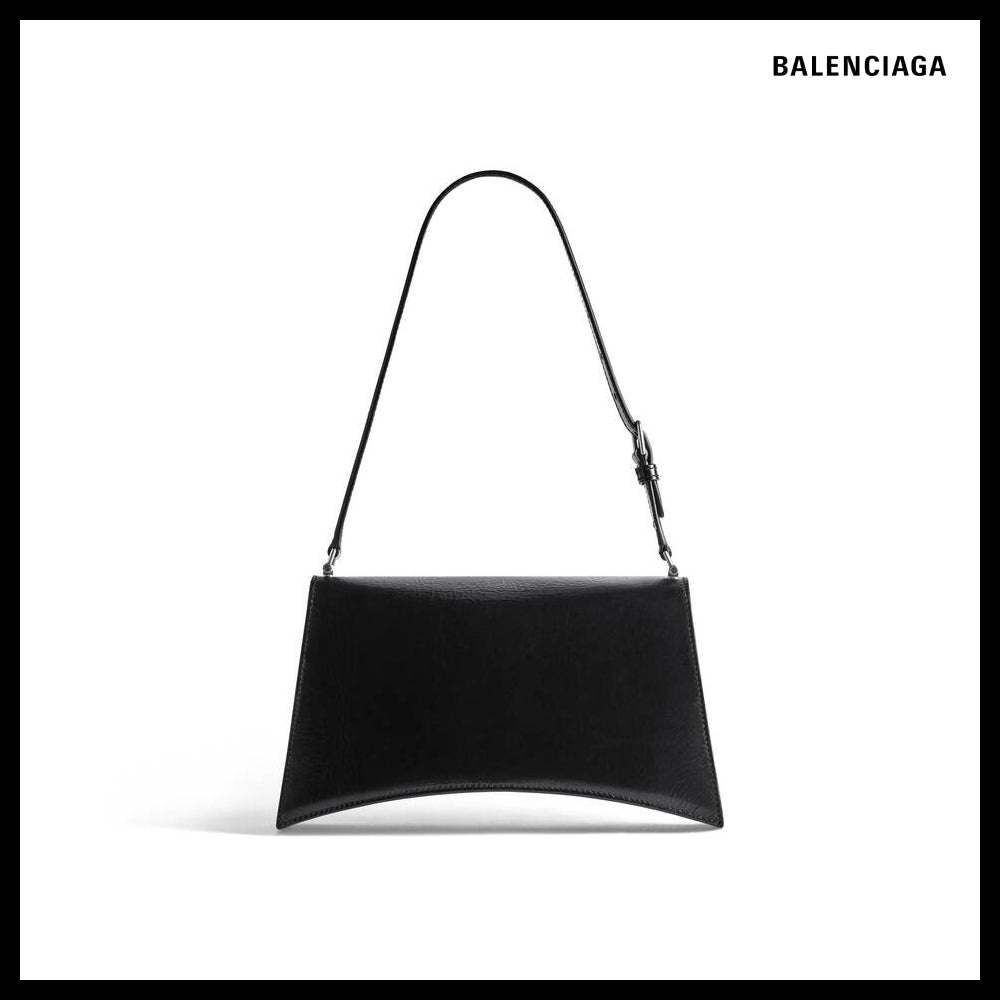 【BALENCIAGA】Crush Small Sling Bag Black