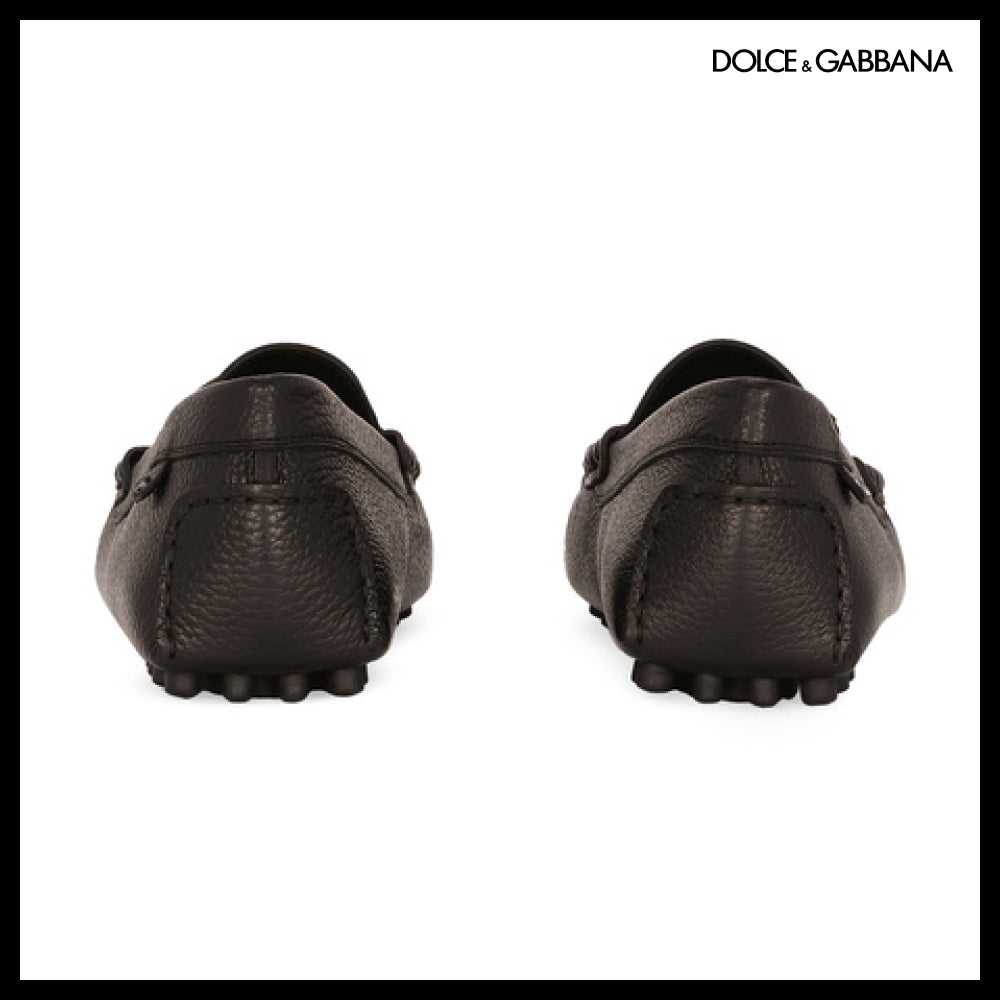 【Dolce & Gabbana】LEATHER SHOES BLACK
