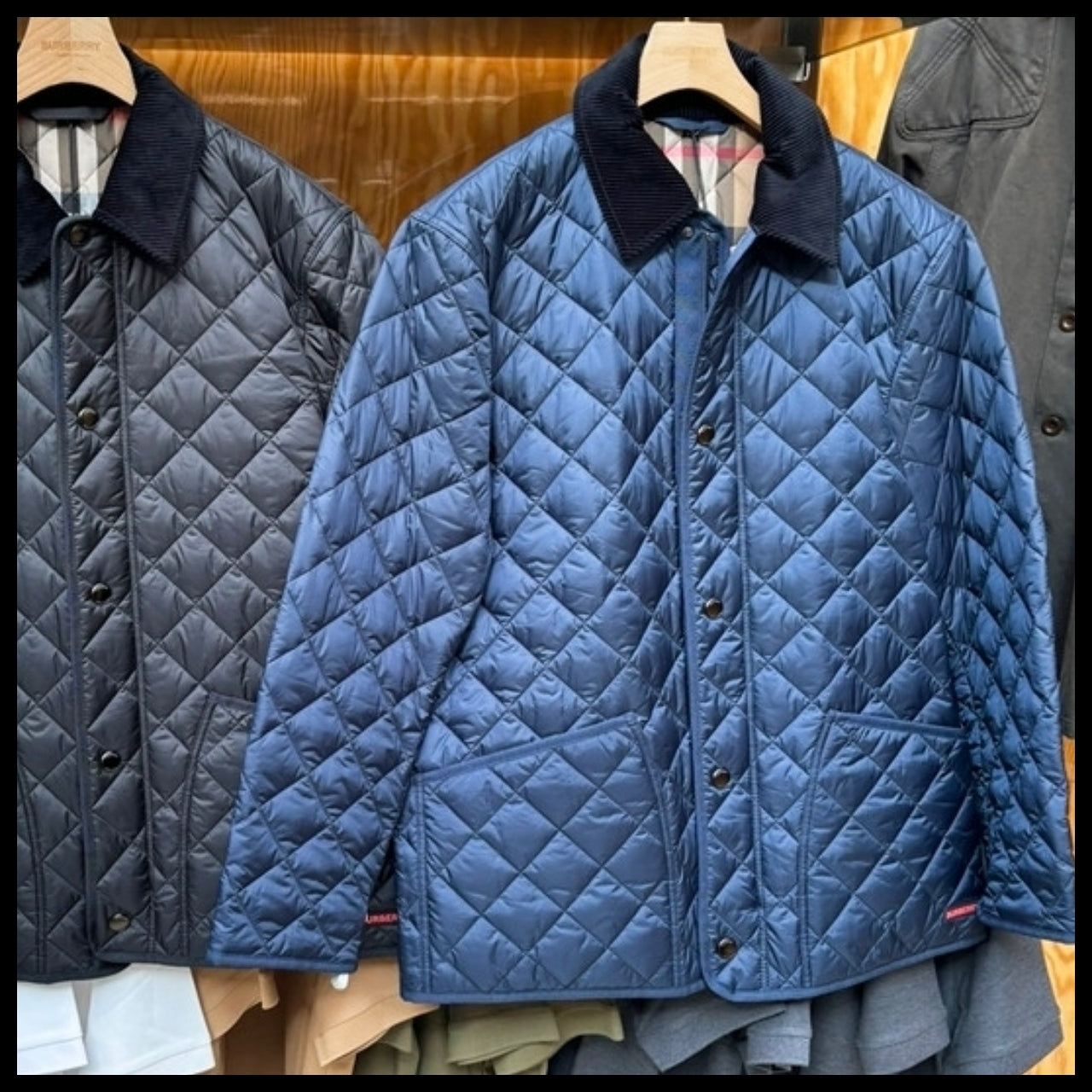 【BURBERRY】Willowbrook Quilted Jacket Navy