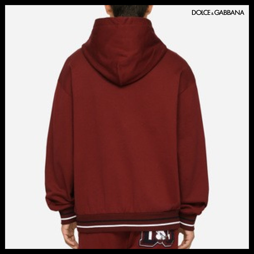【Dolce & Gabbana】JERSEY HOODIE WITH PATCH