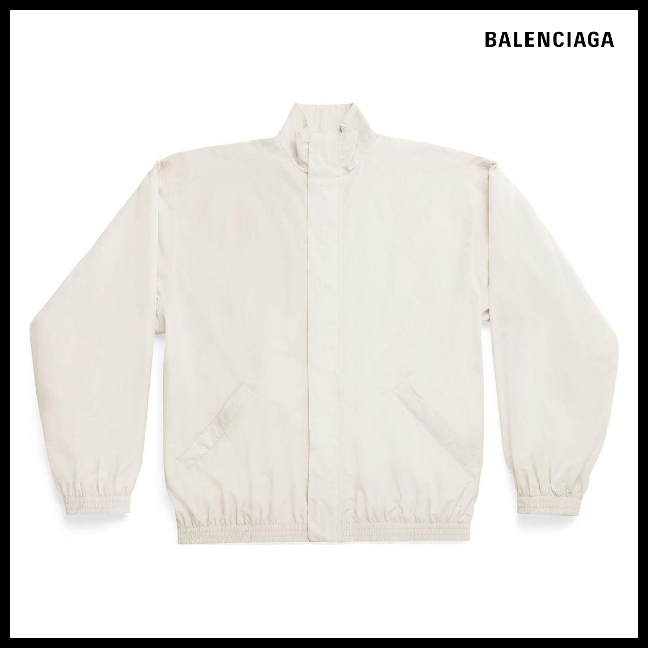【BALENCIAGA】Minimal Tracksuit Jacket Beige