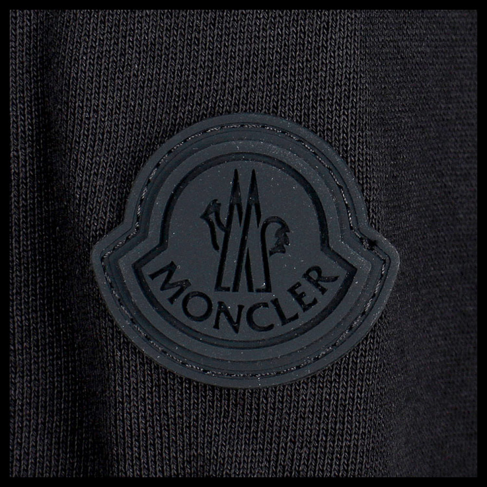 【MONCLER】 Patch Logo Cotton Zip Hoodie