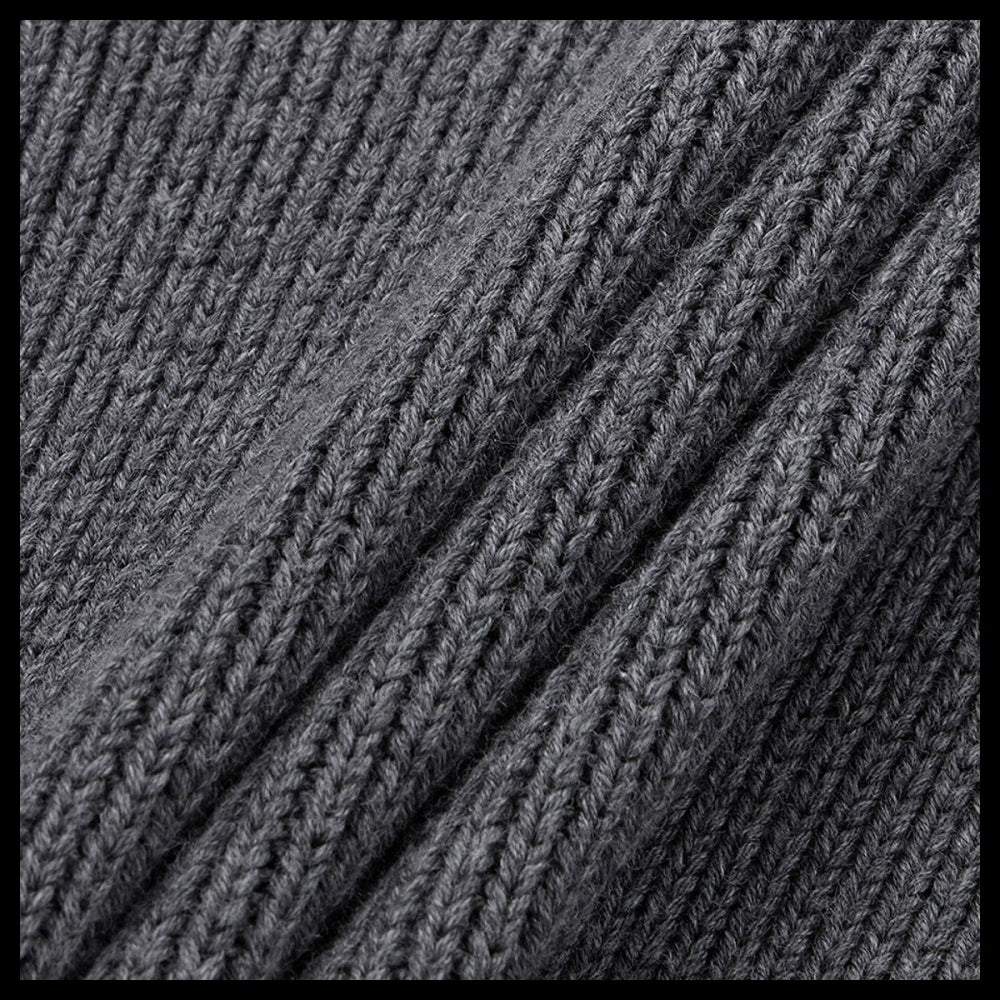 【Golden Goose】Boyfriend Crewneck Knit - Dark Gray Melange