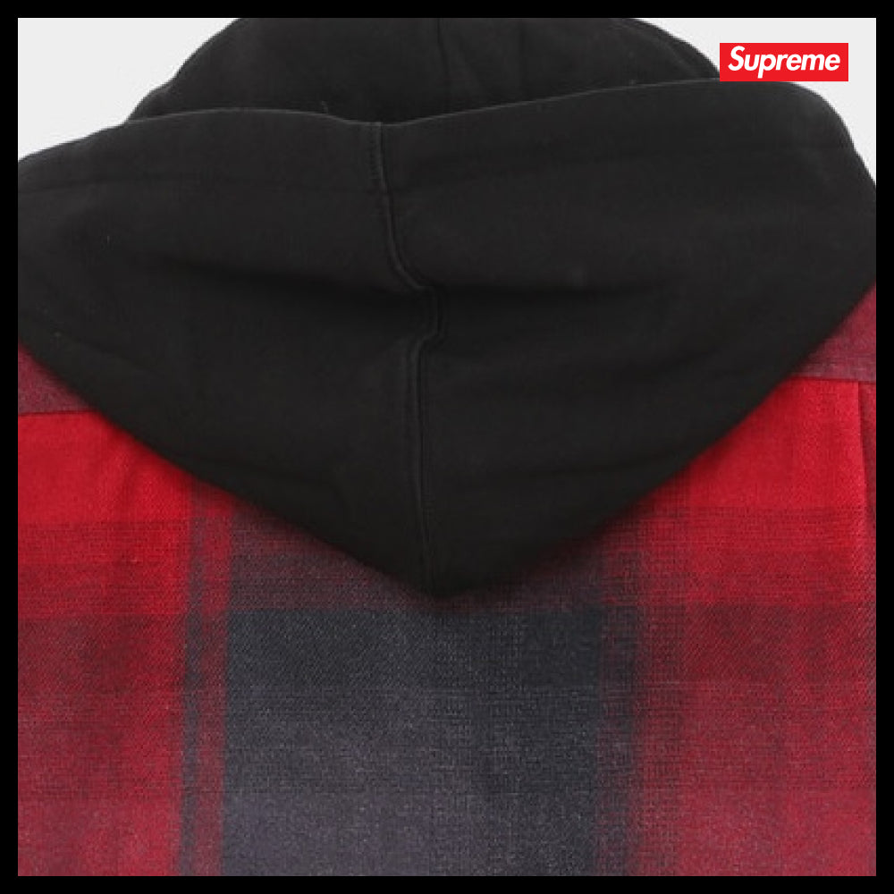 【100%正規品保証 Supreme】Quilted Lined Hooded Flannel Shirt