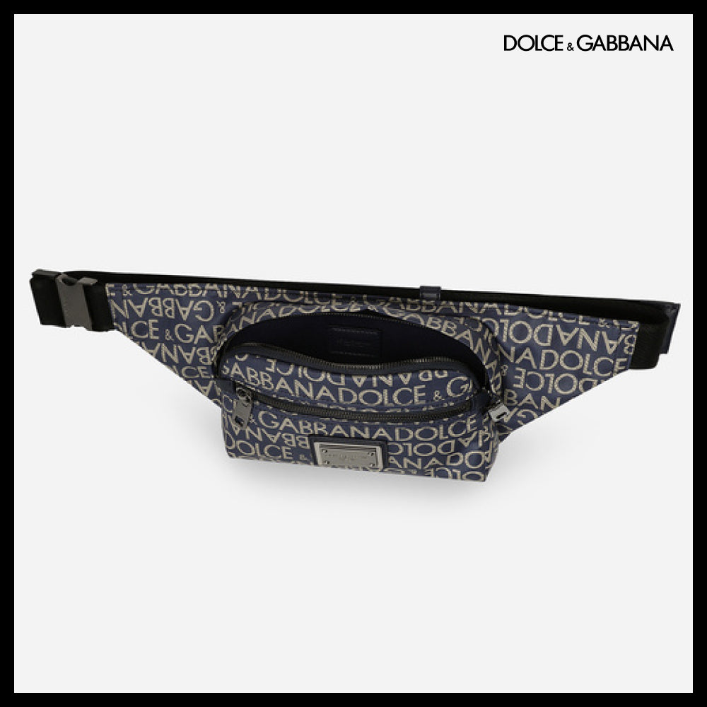 【Dolce & Gabbana】SMALL JACQUARD BELT BAG