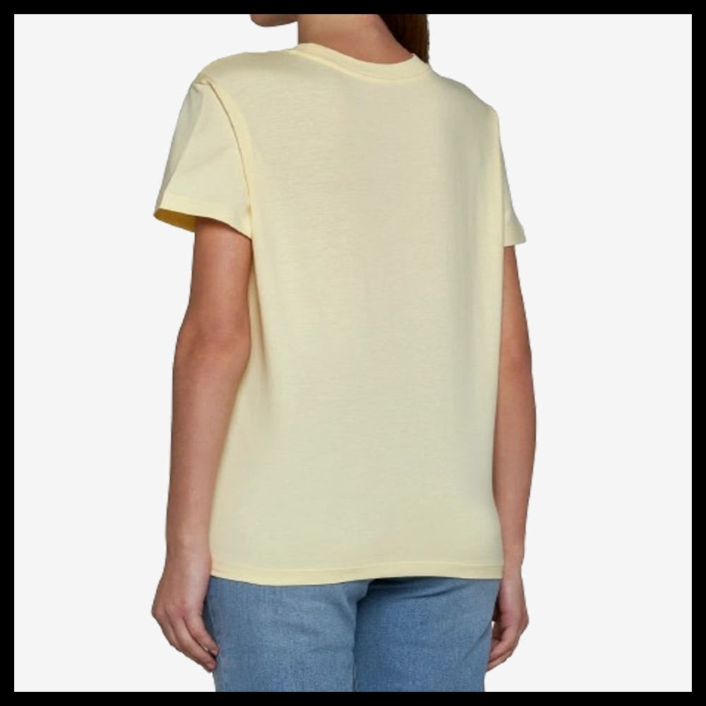 【MONCLER】Lettering Embroidered Logo Short Sleeve T-Shirt