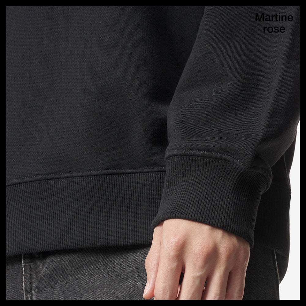 ◆MARTINE ROSE◆ ロゴ スウェット ブラック 人気 売れ筋