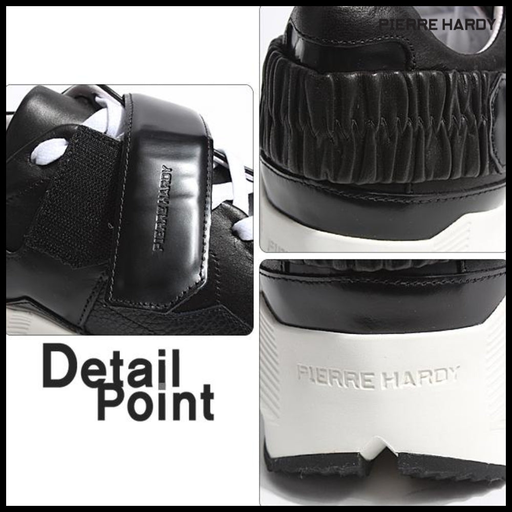 【Pierre Hardy】BLACK Velcro Running Sneakers