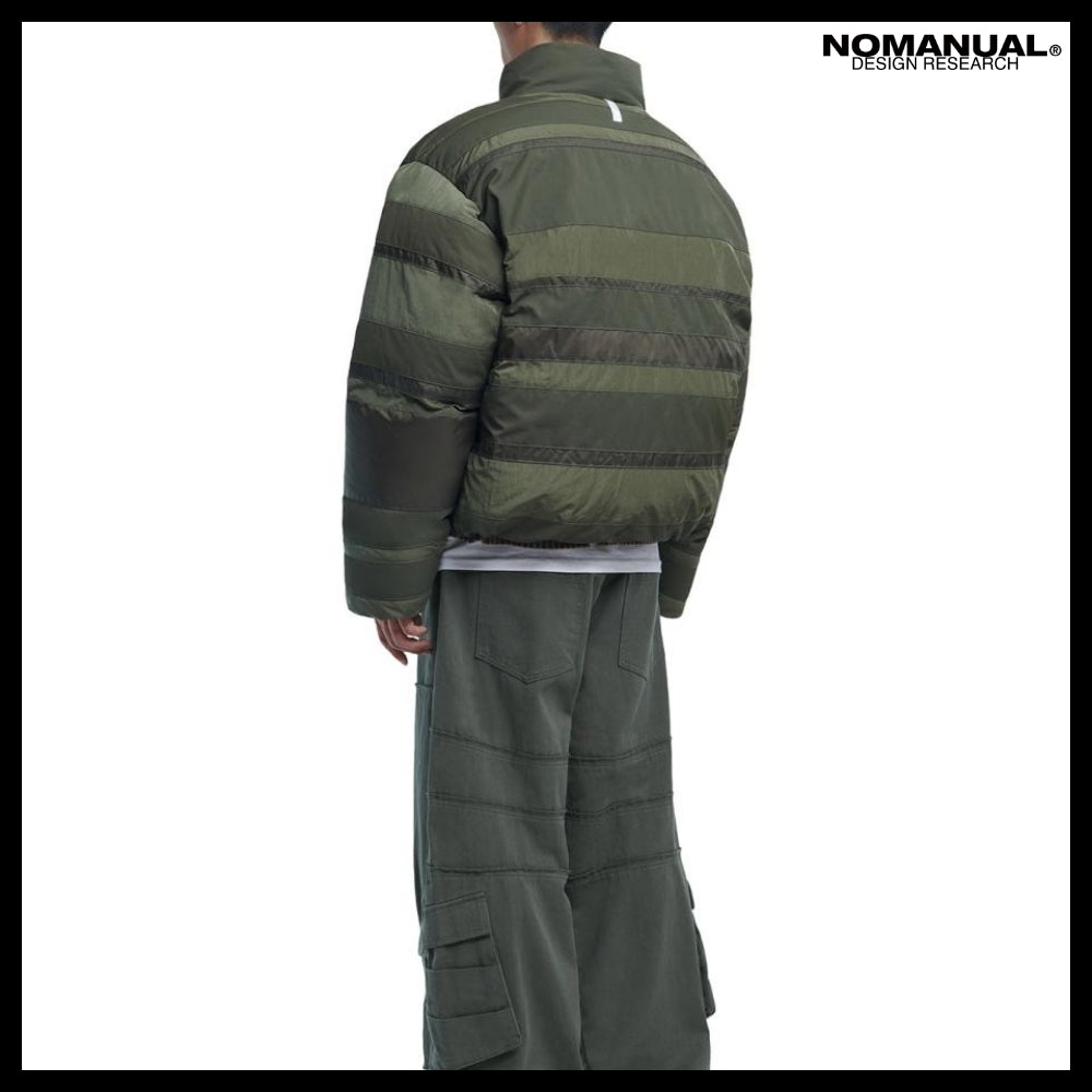 【NOMANUAL】H.C NYLON DOWN JACKET KHAKI