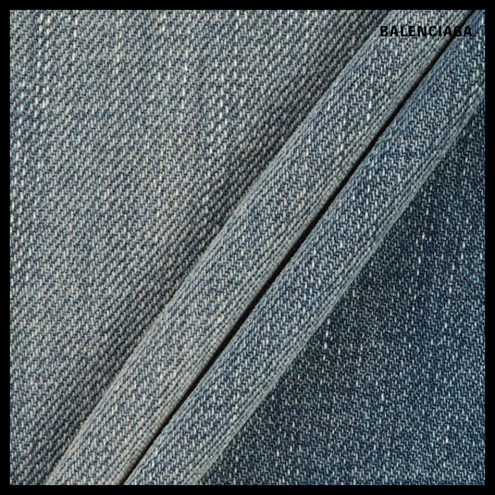 【BALENCIAGA】Low-Waist Fitted Denim Pants - Blue