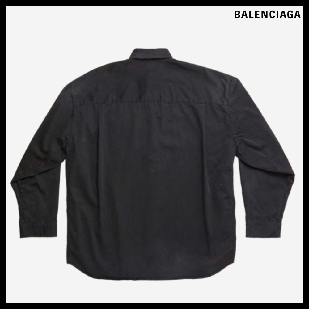 【BALENCIAGA】Goth Oversized Shirt Black
