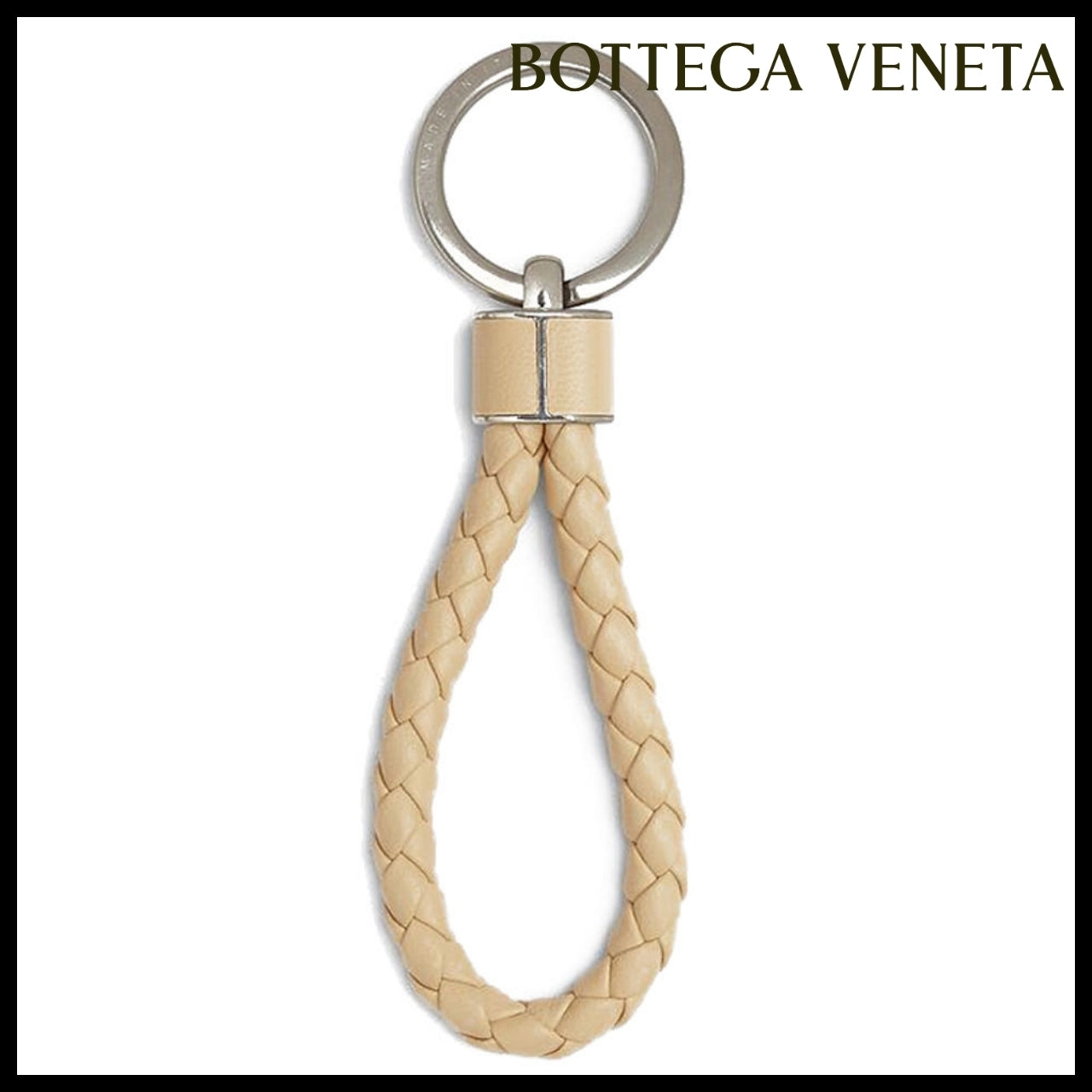 【Bottega Veneta】 Intreccio Key Ring Porridge