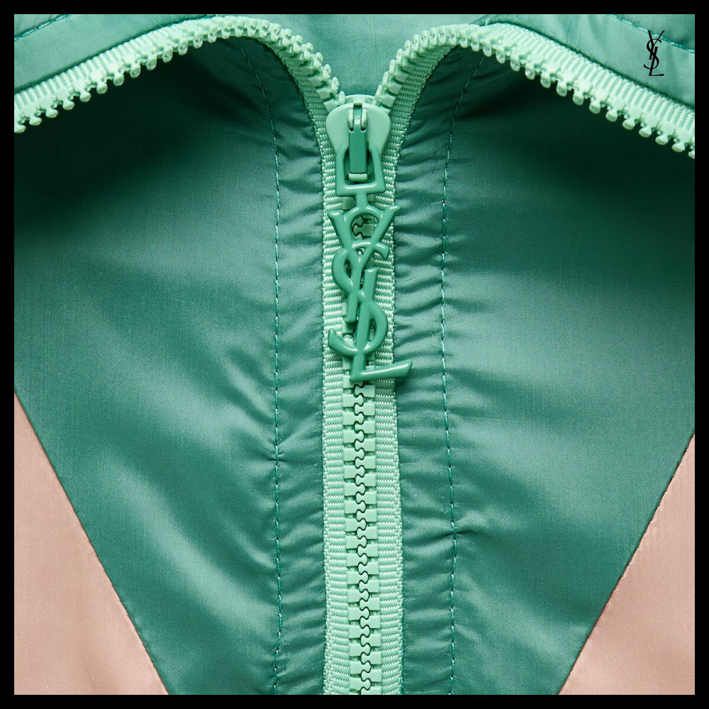 【Saint Laurent】Nylon Faille CASSANDRE Windbreaker