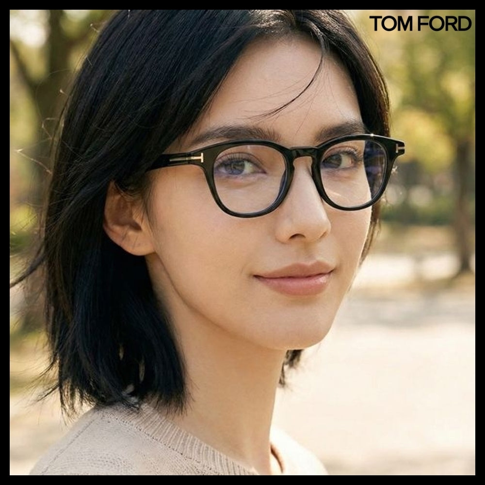 【TOM FORD】Horn-Rimmed Eyeglasses Blue Light Blocking