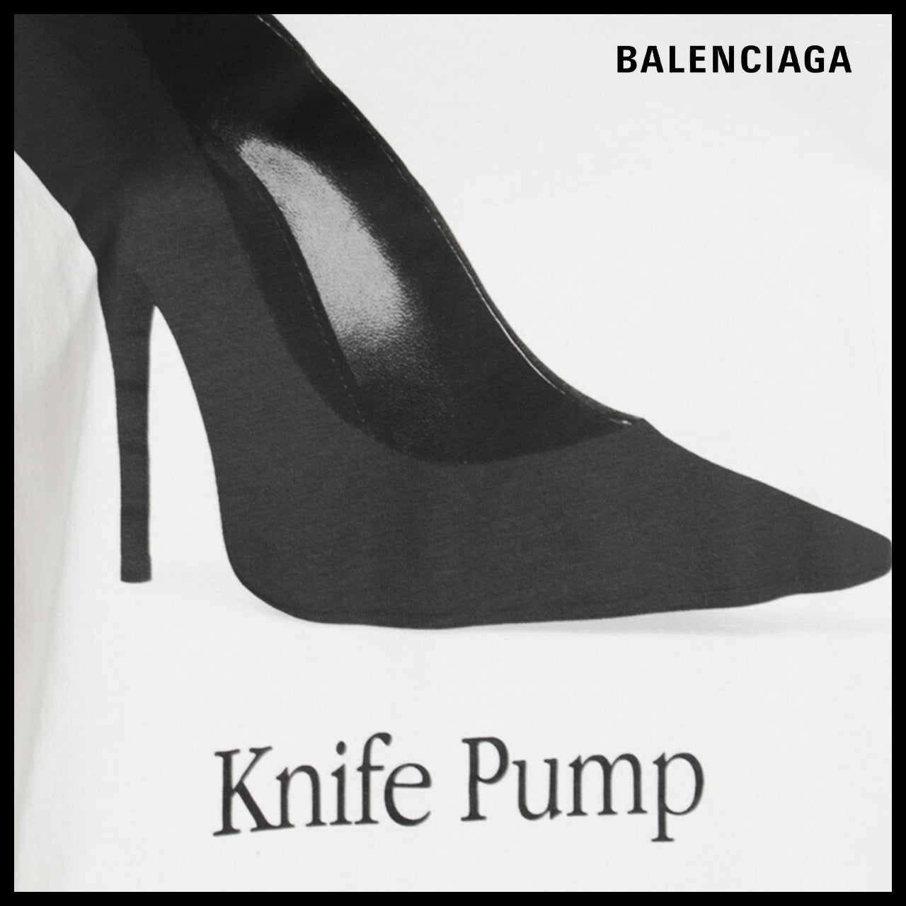 【BALENCIAGA】Women’s Nife Pump Small Fit T-Shirt White