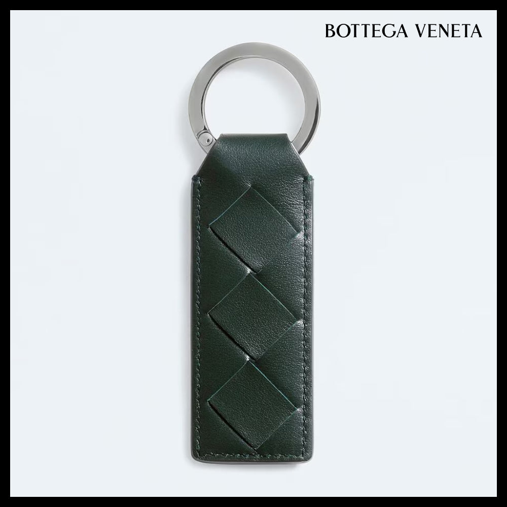【韓国百貨店 BOTTEGA VENETA】Tab Key Ring Alpi Green