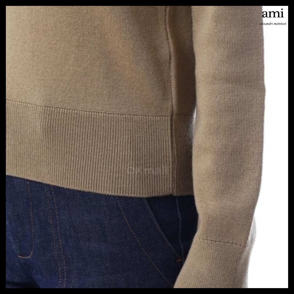 【AMI】Wool Ami de Coeur Crewneck Sweater