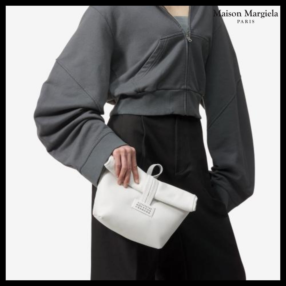 【Maison Margiela】Number Logo Clutch - White
