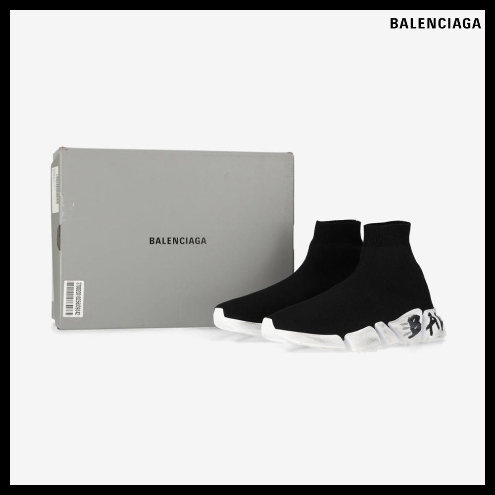 【BALENCIAGA】Speed 2.0 Graffiti Recycled Knit Sneaker