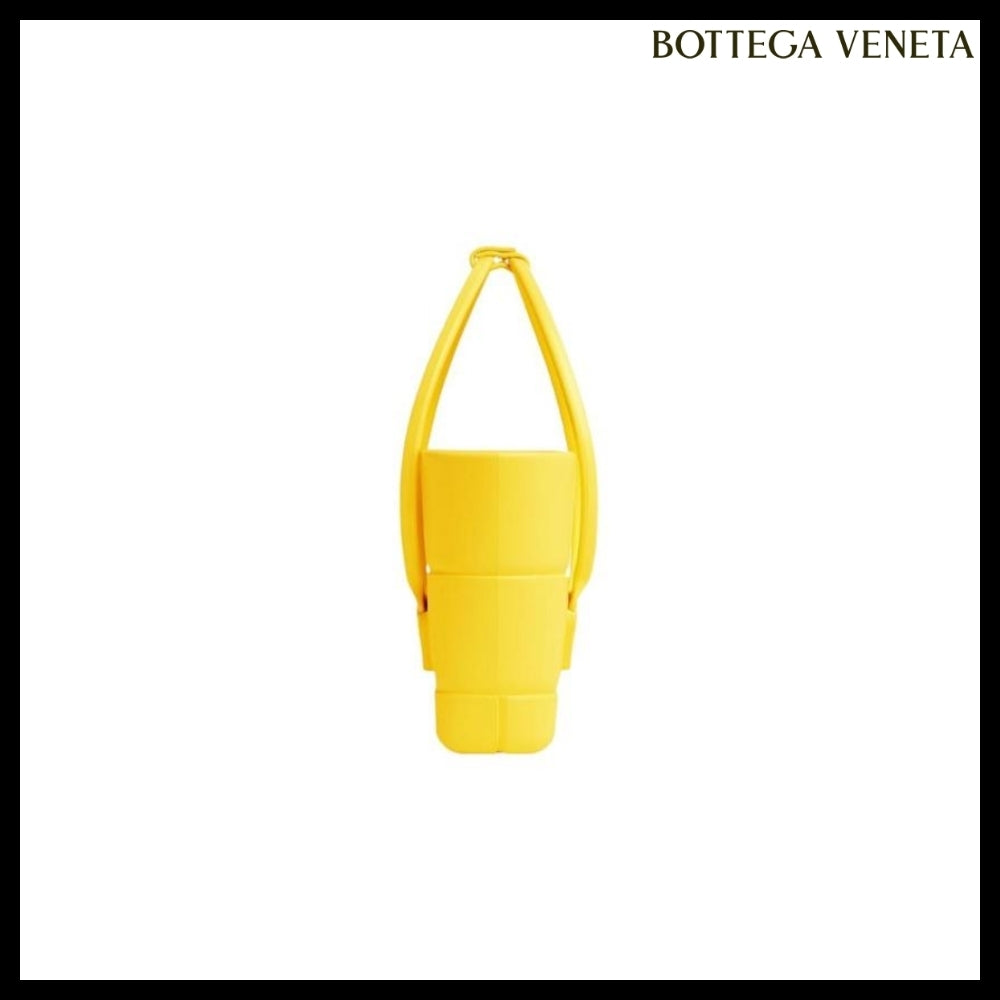 【BOTTEGA VENETA】Arco Mini Rubber Shopping Bag LEMON