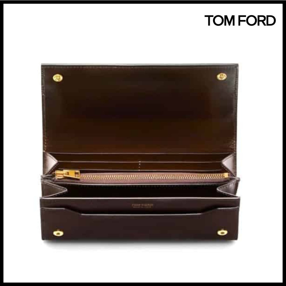 【TOM FORD】PALMELLATO-EFFECT LONG WALLET 1B073