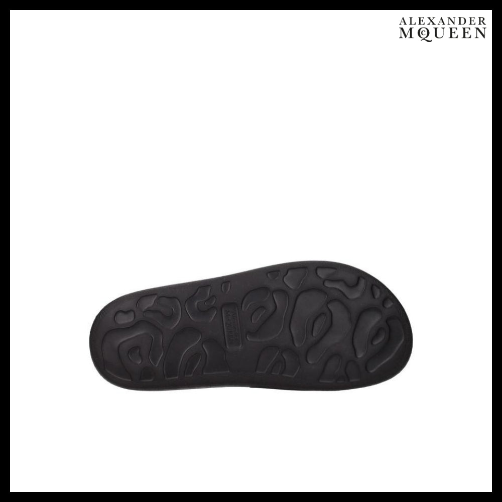 【Alexander Mcqueen】Black Logo Slide