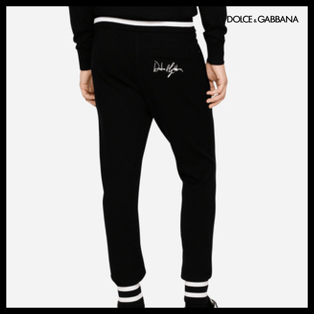 【Dolce & Gabbana】WOOL JOGGING PANTS WITH EMBROIDERY