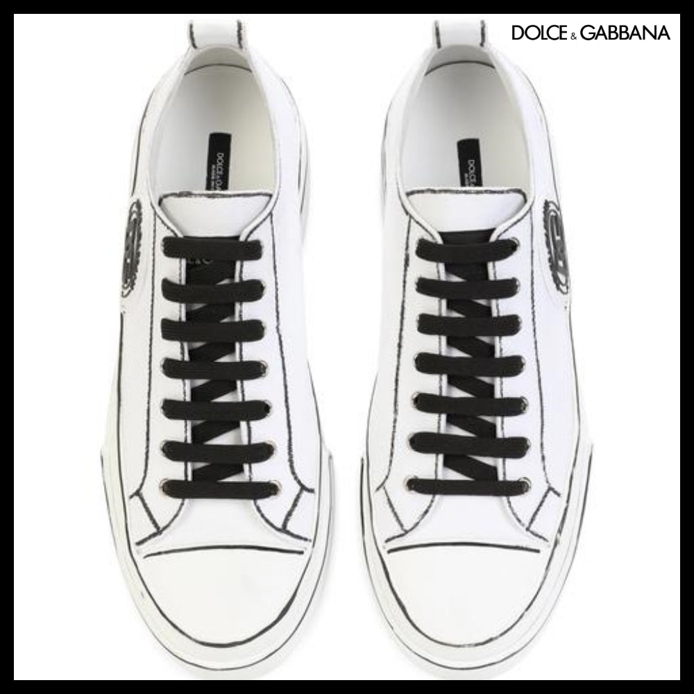 【Dolce & Gabbana】HAND-PAINTED CANVAS PORTOFINO LIGHT