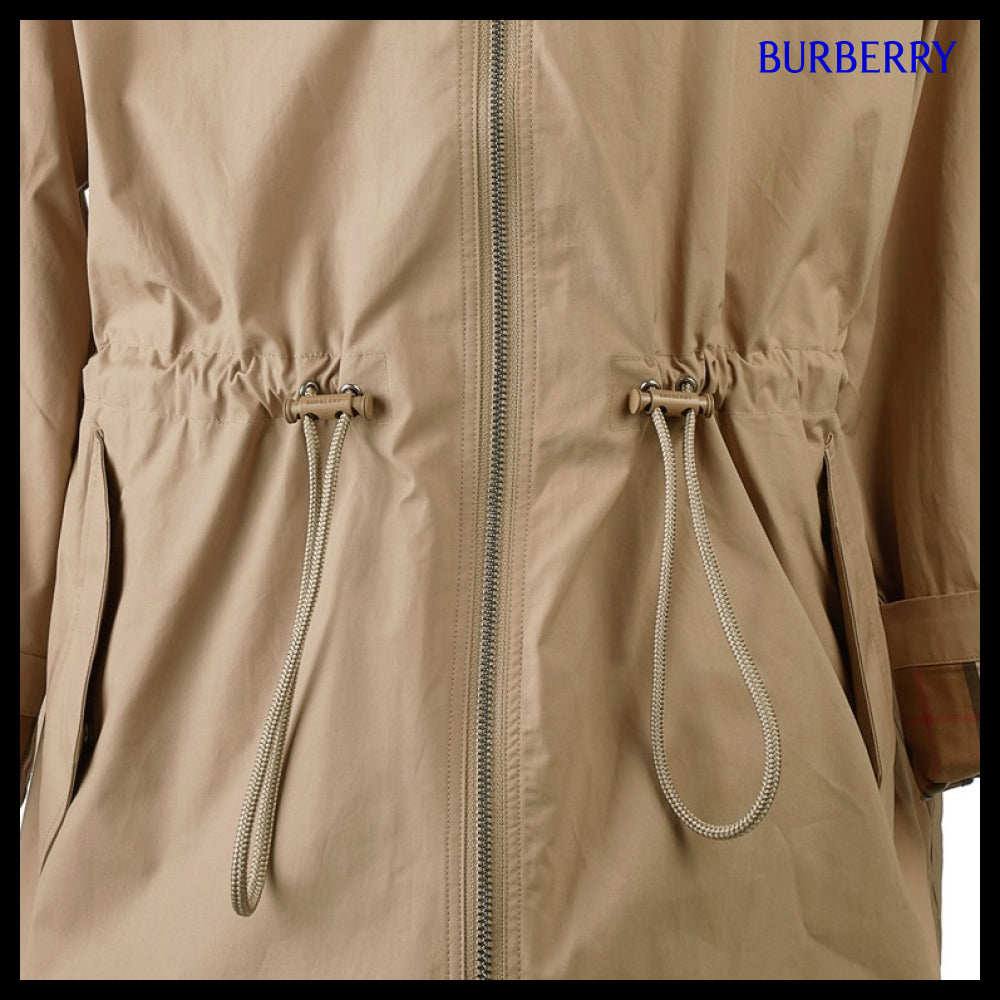 【Burberry】Women’s Birley Drawstring Hooded Jacket
