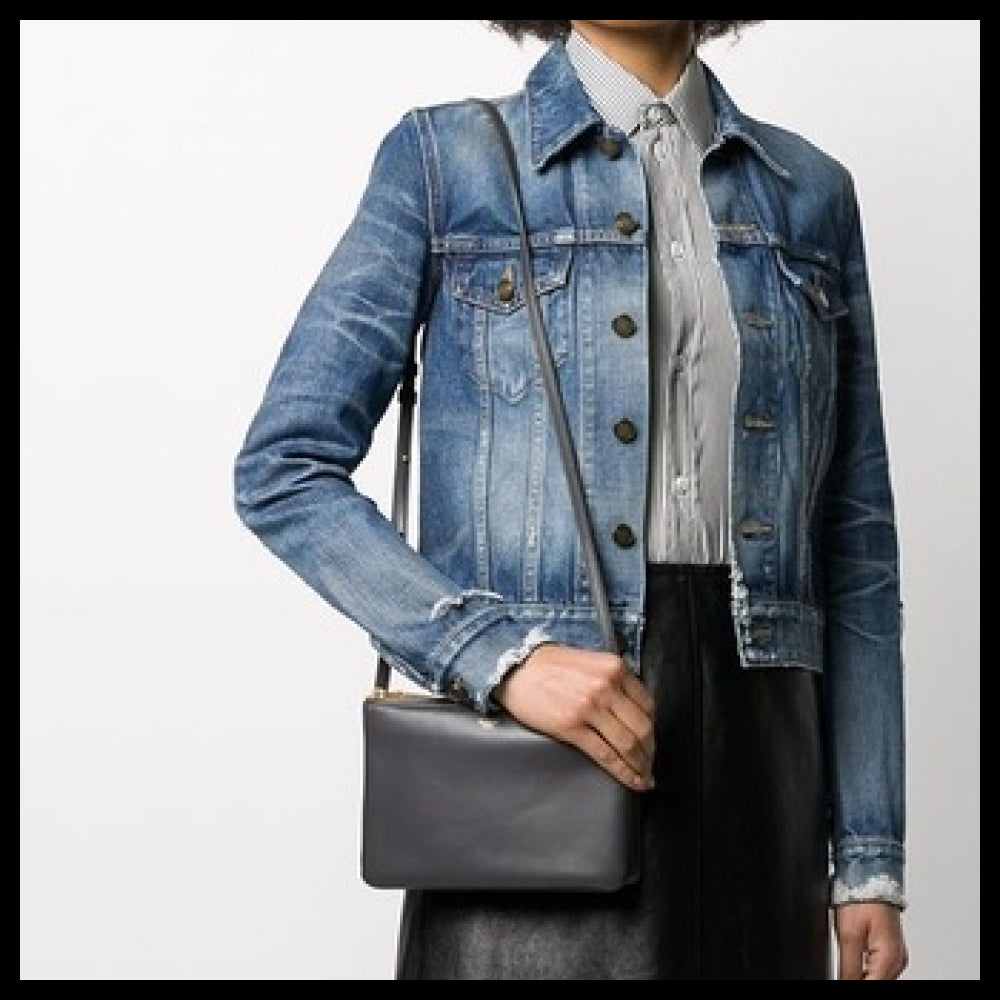 【CELINE】Small Trio Gray Shoulder Bag