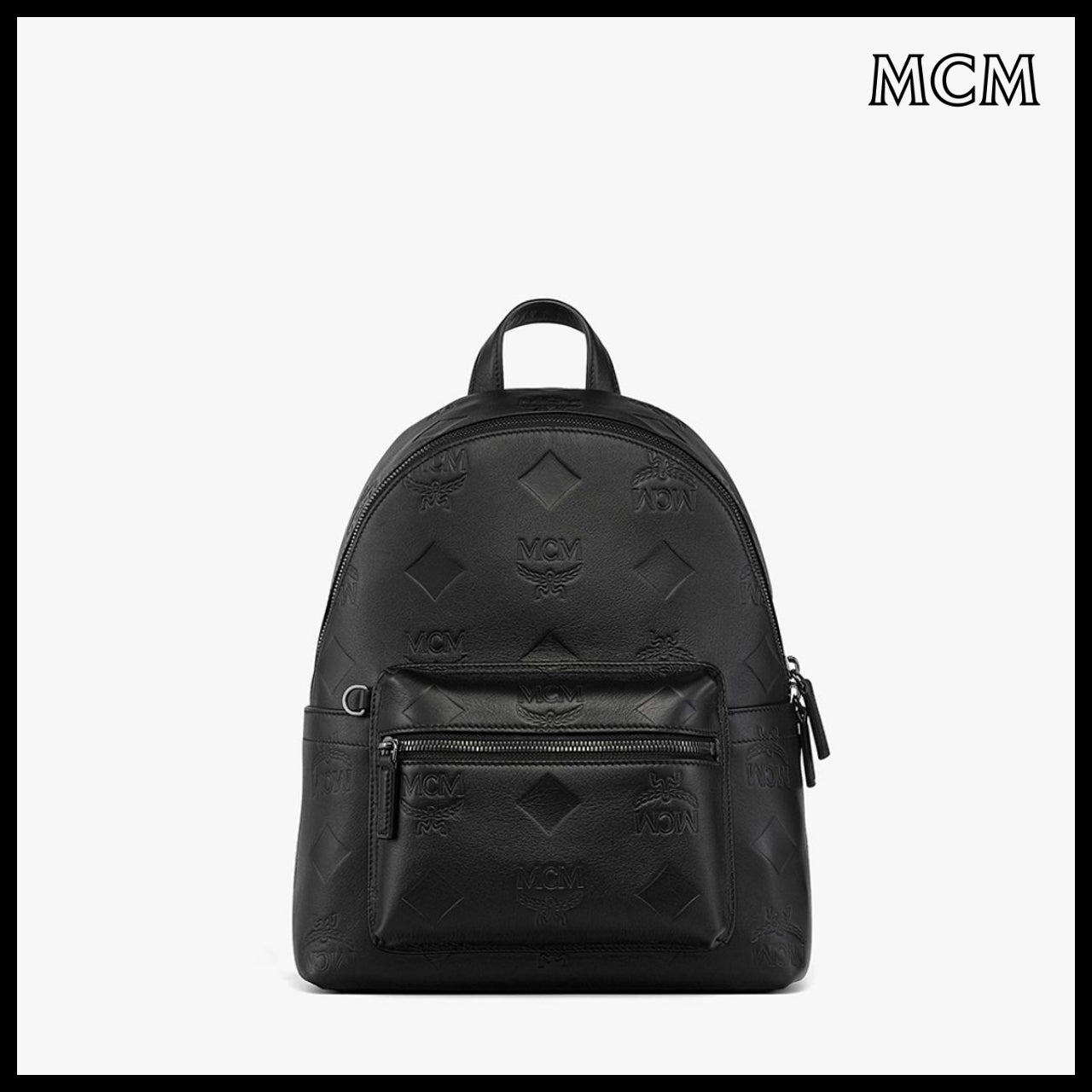 【MCM】Stark maxi monogram leather backpack