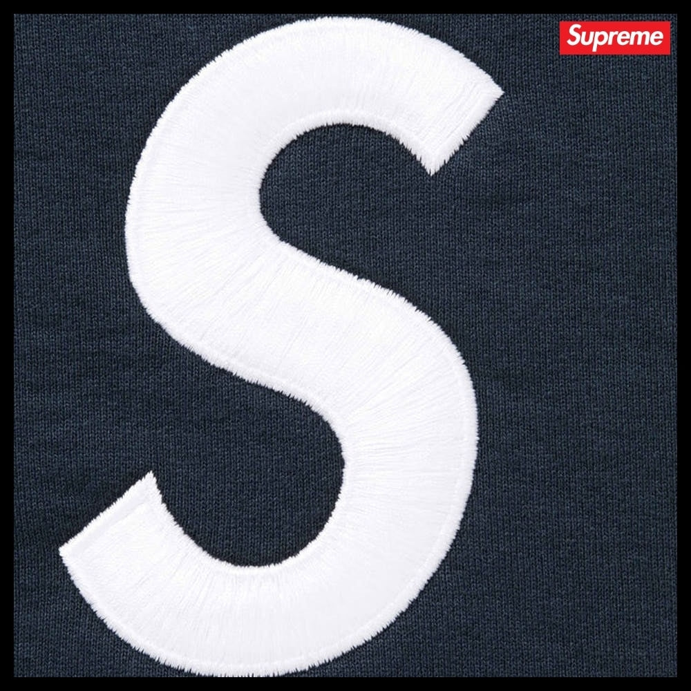 【Supreme】S Logo Zip Up Hooded Sweatshirt Navy 25FW