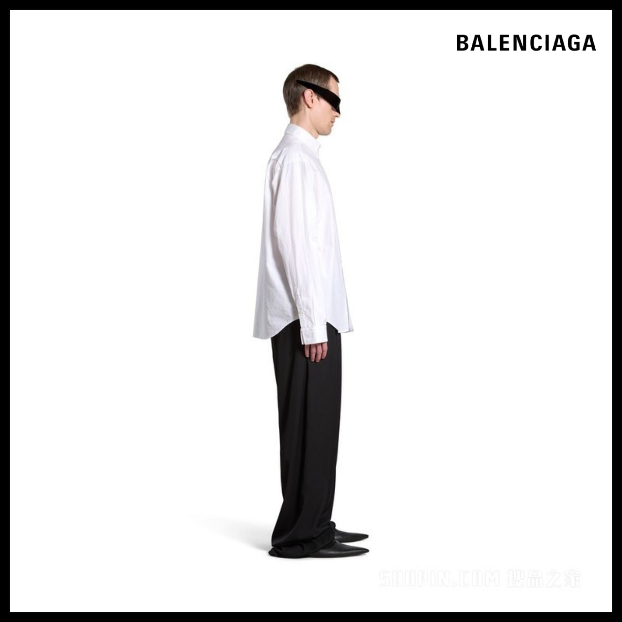 【BALENCIAGA】Political Stencil Oversized Shirt