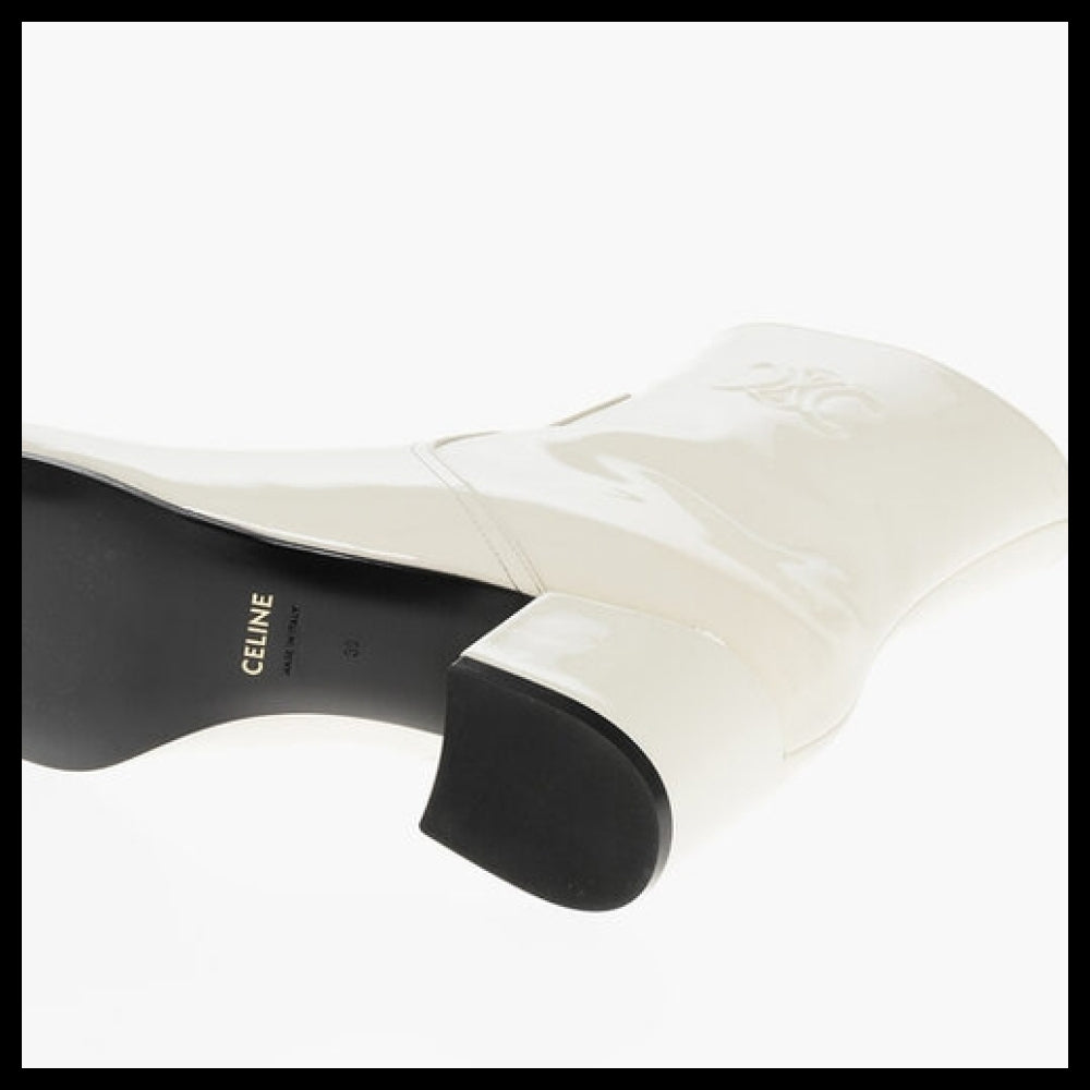 【CELINE】White Ankle Boots