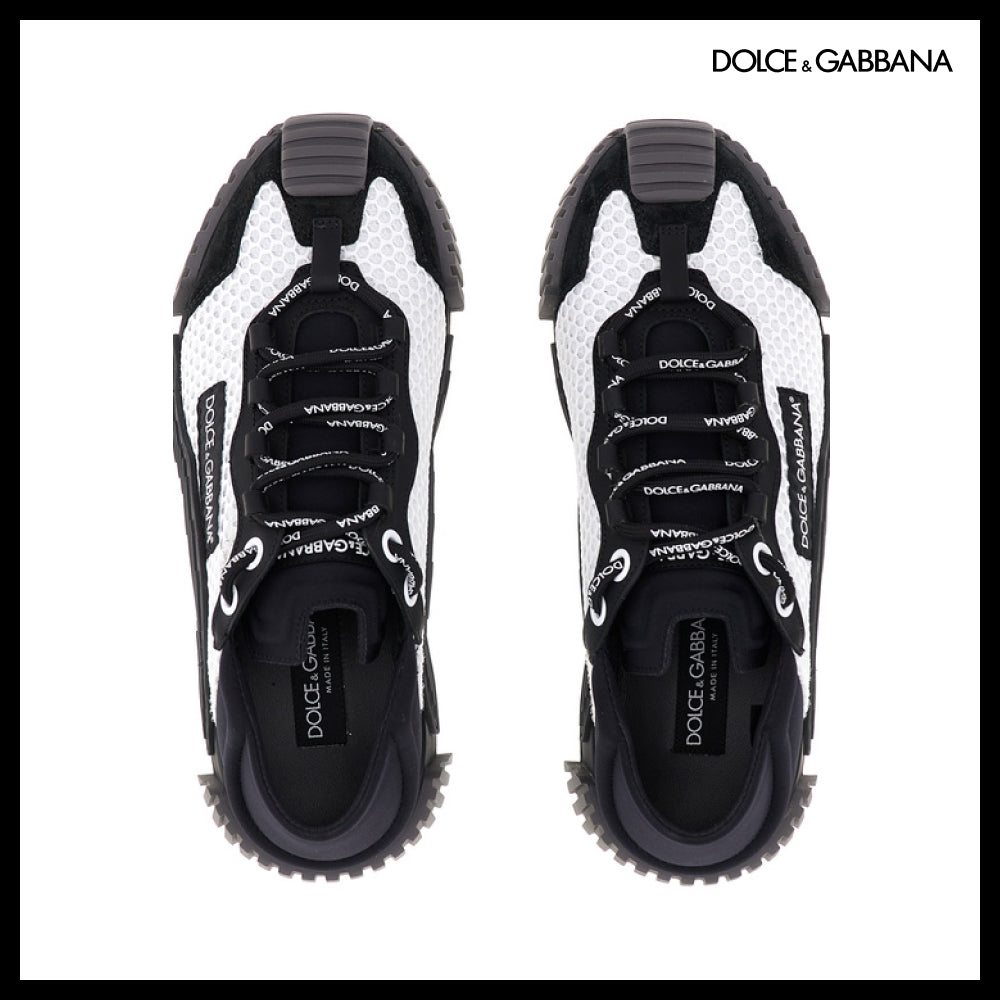 【Dolce & Gabbana】LEATHER SNEAKERS BLACK