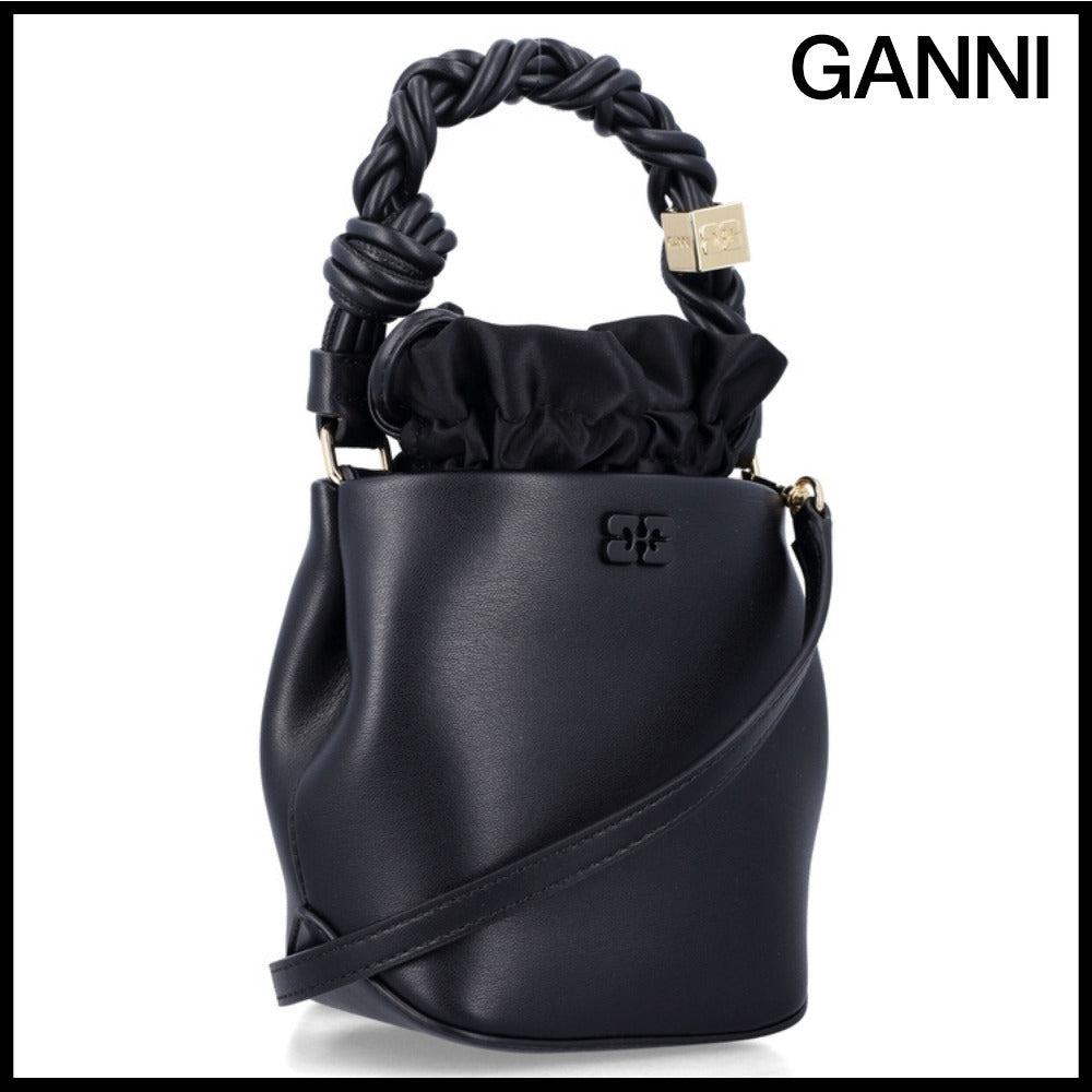 【GANNI】Black Canvas Tote