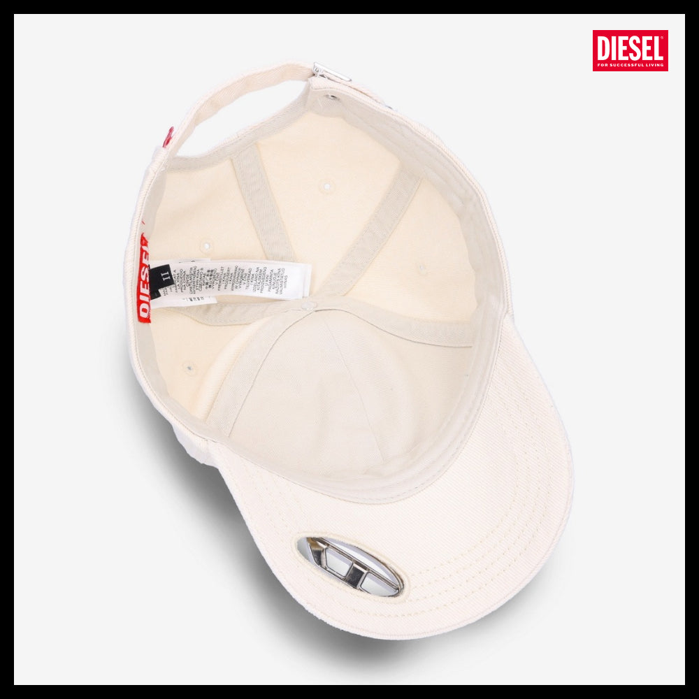 【DIESEL】C Plaque Ball Cap Off White